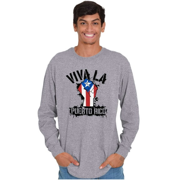 Viva La Puerto Rico Se Levanta Pride Long Sleeve TShirt Men Women Brisco Brands S