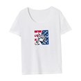 thumbnail image 4 of Camiseta para mujer Verano Ropa Suave Camiseta Básica para Viajes Viaje Oficina XL, 4 of 7