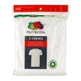 thumbnail image 4 of Playera Fruit of the Loom para Hombre, Algodón Sustentable 3 piezas Blanco Talla EG, 4 of 4