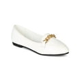 thumbnail image 1 of Breckelles Celia-22 New Women Leatherette Chain Ballet Flat Loafer, 1 of 5