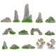 thumbnail image 1 of 14 piezas de mini decoración de rocalla: kit de pequeñas figuras de paisaje, accesorios de jardín zen en miniatura para macetas, bonsáis, decoración de escritorio y arte de oficina., 1 of 6