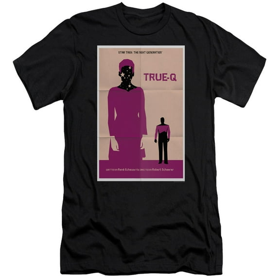 Star Trek Tng Season 6 Episode 6 Premium Canvas Adult Slim Fit 30/1 T-Shirt Black