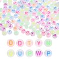 thumbnail image 1 of 1000Pcs Luminous Letters Beads Material Handcraft Loose Beads Round DIY Bracelet Jewelry Beads, 1 of 3