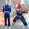 thumbnail image 5 of Disfraz de héroe de anime Shoto Todoroki Shoto Boku no Hero Academia, para hombre y mujer, pantalones y cinturón, peluca, tallas XS a XXXL, 5 of 5