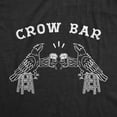 thumbnail image 2 of Mens Crow Bar T Shirt Funny Bird Party Drinking Tee Toolbox Graphic Novelty Tee Graphic Tees, 2 of 9