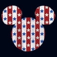 thumbnail image 2 of Girl's Mickey & Friends Americana Head Icon Graphic Tee Navy Blue Medium, 2 of 4
