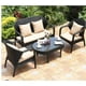 thumbnail image 3 of Outdoor sofa woven rattan table and chair combination rattan sofa My Lux Decor Round, 3 of 13