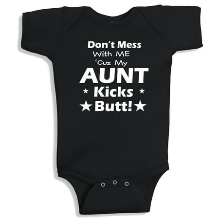 Lil Shirts Aunt Baby Bodysuit~3-6 Months / Blue