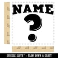 thumbnail image 2 of Name Question Mark Teacher Motivation Square Rubber Stamp Stamping Scrapbooking Crafting - Small 1.25in, 2 of 7