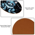 thumbnail image 5 of Pixel Dog 6PCS Microfiber Leather Round Coasters, 11x11 cm/4.3x4.3 in - Set of 6 Drink Coasters for Home and Office Use, 5 of 6