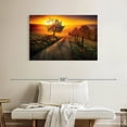 thumbnail image 2 of Elephant Stock Farmland Path Wall Art - Horizontal Canvas Wall Art - Living Room Wall Decor - Nature Canvas - Brown And Orange Decor - 39" x 26", 2 of 8