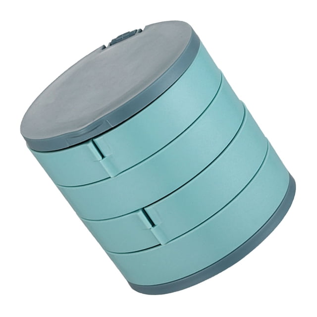 Inteprter Caja organizadora de joyas para mujer, espejo de maquillaje Universal para doméstico, soporte de almacenamiento multicapa, accesorio de Almacenamiento y organización del hogar Inteprter HA034449-00