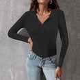 thumbnail image 2 of Duoif Chandails pour Femmes Chandail Tricoté Uni Col Roulé Hauts Chandails pour Femmes Hauts pour Femmes Noir m, 2 of 5