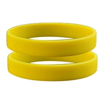 2Pcs Fashion Silicone Wristbands Wrist Bands Solid Color Sports Design Bracelets