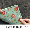 thumbnail image 6 of Strawberry Plants Fruit Flower Leaf Green Pattern Door Rugs,Washable Non Slip Door Mats Indoor,Decorative Door Mats,Entry Mat Indoor for Entrance,Bedroom,Kitchen,Bathroom,17"x30", 6 of 6