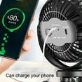 thumbnail image 2 of Frogued Cooling Fan Battery operated Adjustable ABS Three Gears Portable Cooling Fan for Car Seat (Blue B), 2 of 13