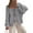 Grey, variant on PRETTYGARDEN Women's Tie Front Bow Cardigan Sweaters Chunky Knit Long Puff Sleeve Trendy Fall Winter Jacket Coats