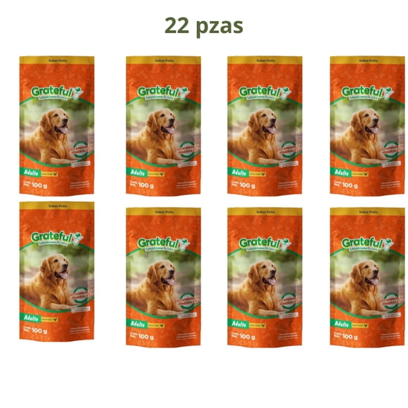 Caja Alimento Humedo Sobre Grateful 100 gr (22 Pzas)