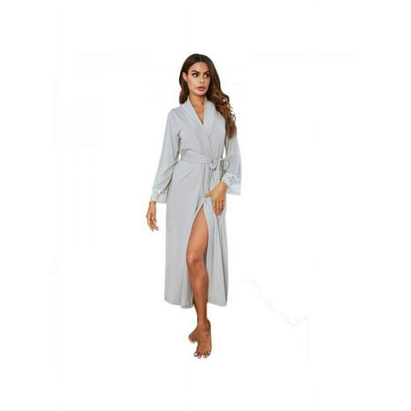 Women s Lace Sexy Plus Size Pajamas Kimono Robe Babydoll Lingerie Mesh Nightgown S-XXL