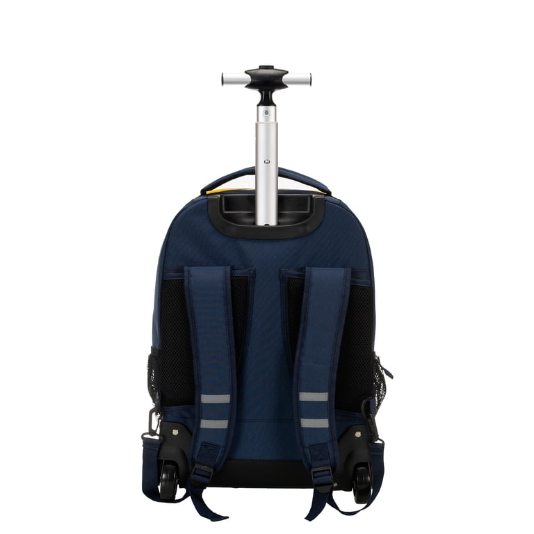 Rockland 19" Rolling Backpack with Laptop Slot, Navy photo 2