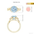 thumbnail image 5 of Angara Natural 2.3 Ct. Aquamarine Solitaire Ring in 14K Yellow Gold for Women (Ring Size: 5), 5 of 10