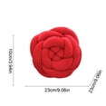thumbnail image 2 of Hand-Woven Rose Shaped Throw Pillow - Plush Decorative Cushion for Sofa/Bed,Flower Pattern Backrest Pillow (23x23x10cm), 2 of 6