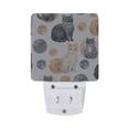 thumbnail image 2 of Cats Circles Watercolor LED Night Light with Smart Sensor Plug Into Wall Dusk to Dawn 2 packs, 2 of 7