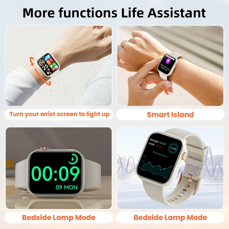 Mingdaln 2025 New 1.85-inch Men Women's Smartwatch with Answer