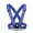blue, variant on Reflective Safety Vests Lightweight Adjustable Elastic Vest Jacket Hi Vis Reflective Strips for Traffic Control Running Cycling (black)