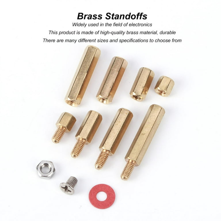 Easy To Carry Brass Standoffs, Brass Material Screws Washers Nut, Service  Life Electronic Fields Computer Connectors Supporting Industries 