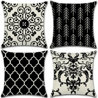 Black and white 2025 outdoor pillows walmart