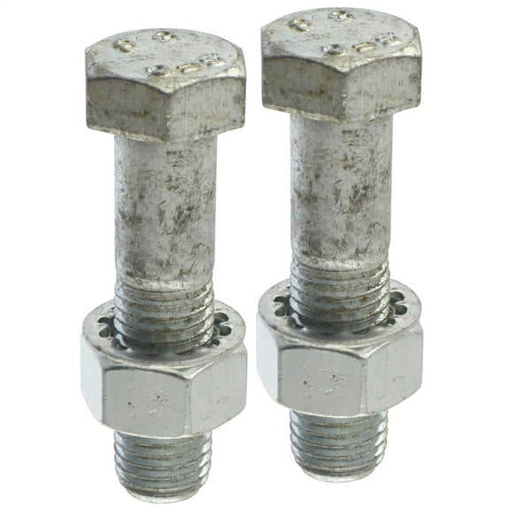 PAIR Tow Bar / Tow Ball Bolts 65mm Long with Nuts & Washers HIGH TENSILE