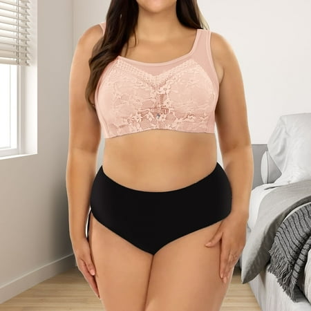 WNEGSTG Gold Push Up Bra  Women S Lace Tank Top Top Bra with Large Breasts and Small Breasts Up Anti Sag Retraction Bra  M