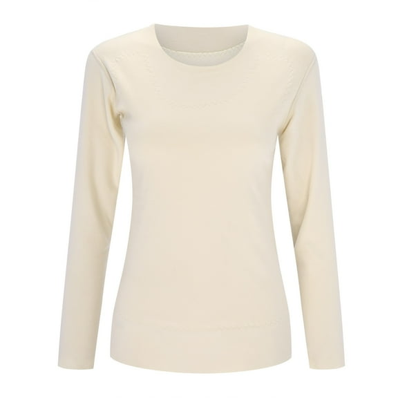 Plus Size Tops for Women Long Sleeved Color Block Loose Fit Blouses 2025 Fashion Crew Neck Tee Shirts