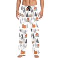 thumbnail image 7 of FORMRS Mens Pajama Pants with Pockets Soft Cotton Sleepwear Lounge Bottoms, Sizes S-2XL, Beige Snow Houses, 7 of 7