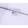 thumbnail image 4 of Dolphin Fire Opal Ring White Gold Plated Womens Ginger Lyne Collection, 4 of 5