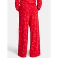 thumbnail image 3 of Valentine's Day Women's Love Scatter Graphic Fleece Pants from Way to Celebrate, Sizes S-XXXL, 3 of 5