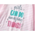 thumbnail image 3 of Beezizac Girls Stripe Pajamas Long Sleeve & Pants Teens PJ Set Pyjamas Big Kid Size 12 Pink, 3 of 7