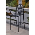 thumbnail image 1 of International Caravan Mandalay 3 Piece Iron Patio Pub Set in Black, 1 of 5