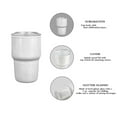 thumbnail image 4 of 6PCS Mini 3oz Tumbler Shot Glass with Straw and Lids , Sublimation Double Layer Shot Glasses Set for, 4 of 5