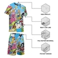thumbnail image 4 of Adventure Time Jake The Dog Boys Girls Short Sleeve Mesh T-Shirt And Shorts Outfit Set Summer Clothes Set for Kids, 4 of 8
