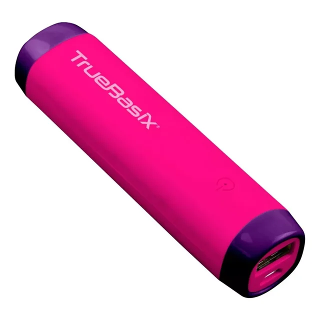 Bateria Portatil Power Bank True Basix 1800 Mah Azul/rosa Color Rosa/morado