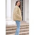 thumbnail image 4 of Women's Causal Lightweight Quilted Jackets Long Sleeve Oversized Warm Winter Zip Up Coat with Pockets, 4 of 6