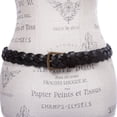 thumbnail image 4 of Women's 1 1/8" Braided Woven Skinny Narrow Leather Belt, 4 of 5