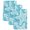 Turquoise, Aqua, White, variant on Turquoise Starfish Coastal Kitchen Towels Set of 3, Nautical Summer Ocean Absorbent Dish Towels for Kitchen, Microfiber Hand Towel, Quick Drying Tea Towel for Cleaning Decorative Dishcloths