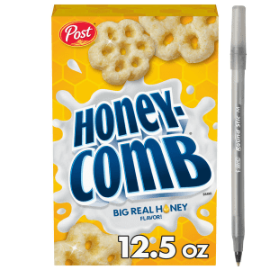 Post Breakfast Cereal Honey Flavored Corn Cereal Kosher Small size box with pan Post Breakfast Cereal Honey Flavored Corn Cereal Kosher Small size box with pan