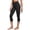 Black, variant on Riforla Leggings for Women Capri High Waist Lifting Yoga Fitness Womens Tights Black XXL