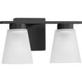 thumbnail image 3 of Tanner Collection Two-Light Matte Black Transitional Vanity Light, 3 of 9