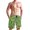 Vibrant Palm Leaves, variant on Dailycode Men's Quick Dry Swim Trunks Beach Shorts Casual Summer Board Shorts with Pockets, Indigo Damask Wallpaper Design