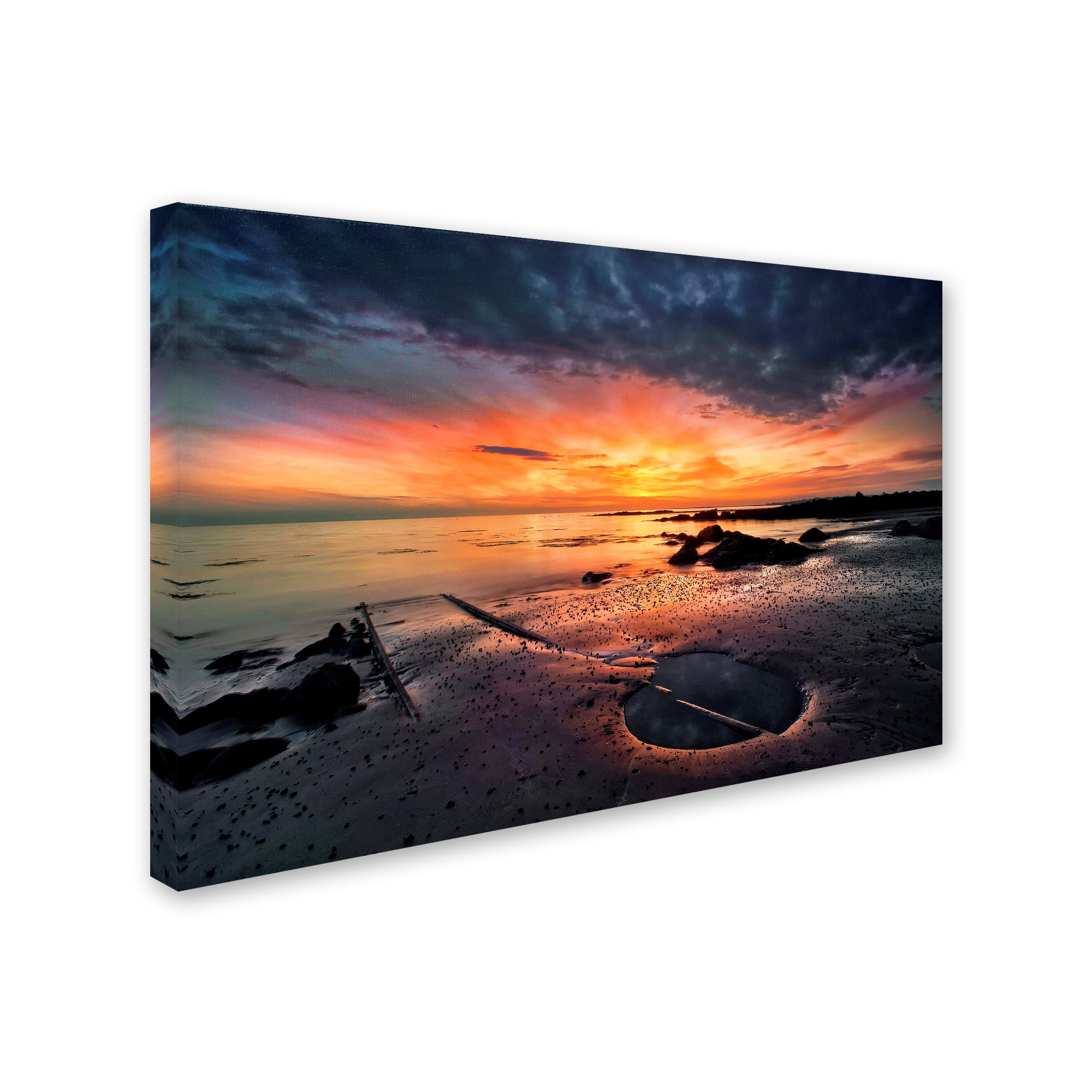 Trademark Fine Art 'Into The Sunset' Canvas Art by Borsteinn H Ingibergsson